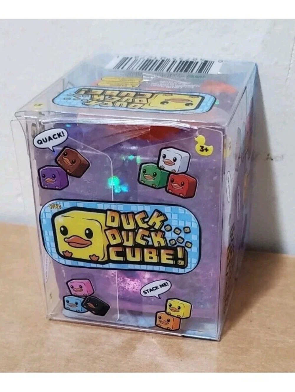 Duck Duck Cube Squishy Toy Viral Five Below Squishee Tiktok Soft Purple Stackab